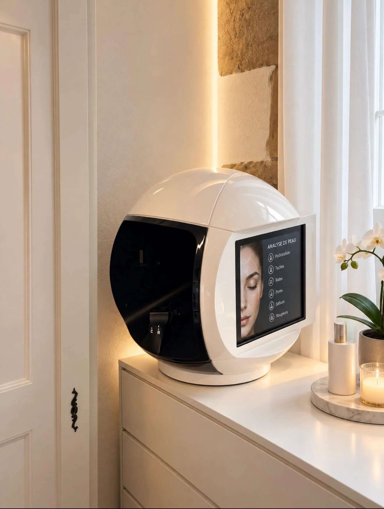 Appareil d'analyse de peau par imagerie pour le soin du visage à Neuchâtel